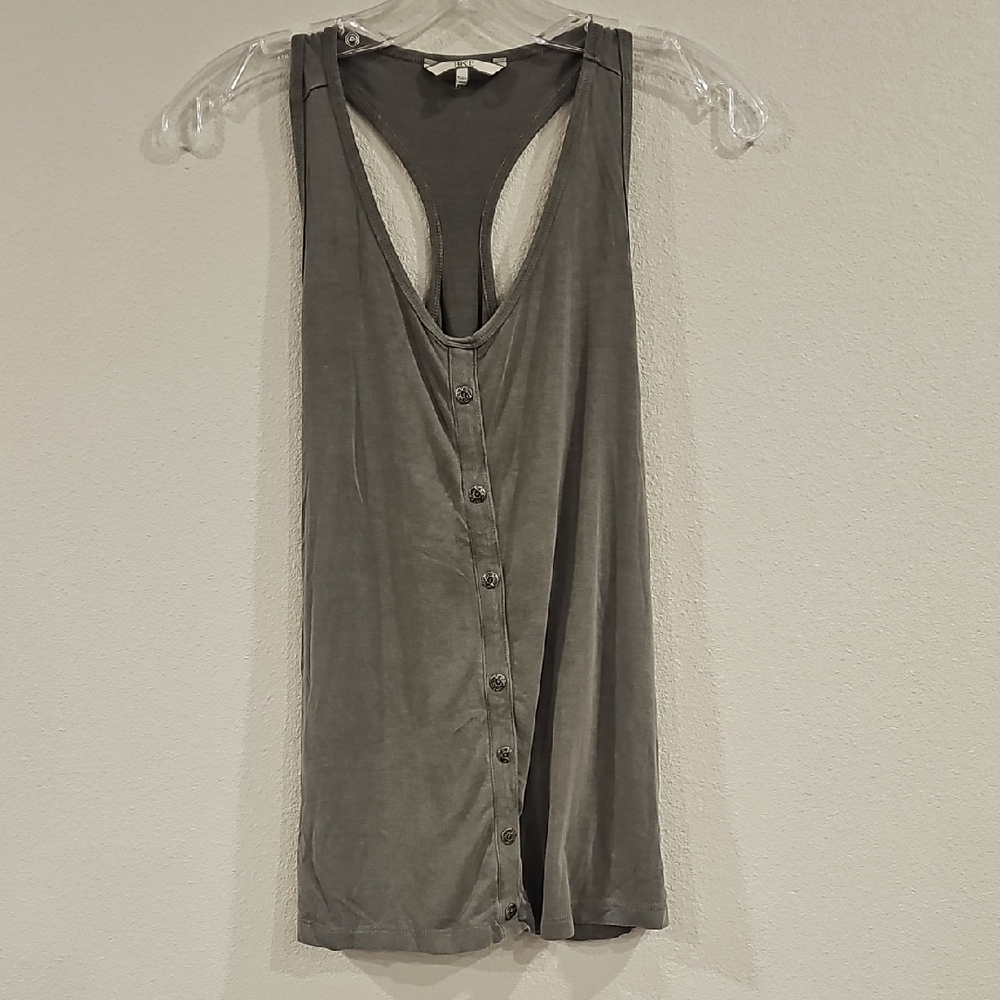 BKE Green Sleeveless Backless Tank Top